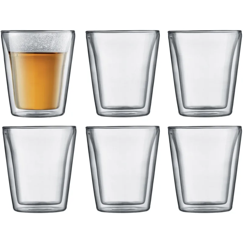 Bodum CANTEEN Dobbeltvægget glas, 6 stk. - 0,2 l