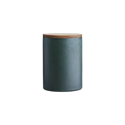 Raw opbevaringskrukke med låg - Northern Green