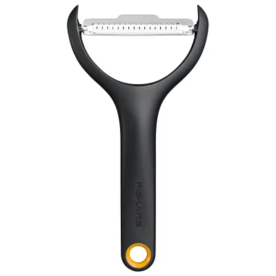 Fiskars Functional Form julienneskræller 15 cm, sort/orange