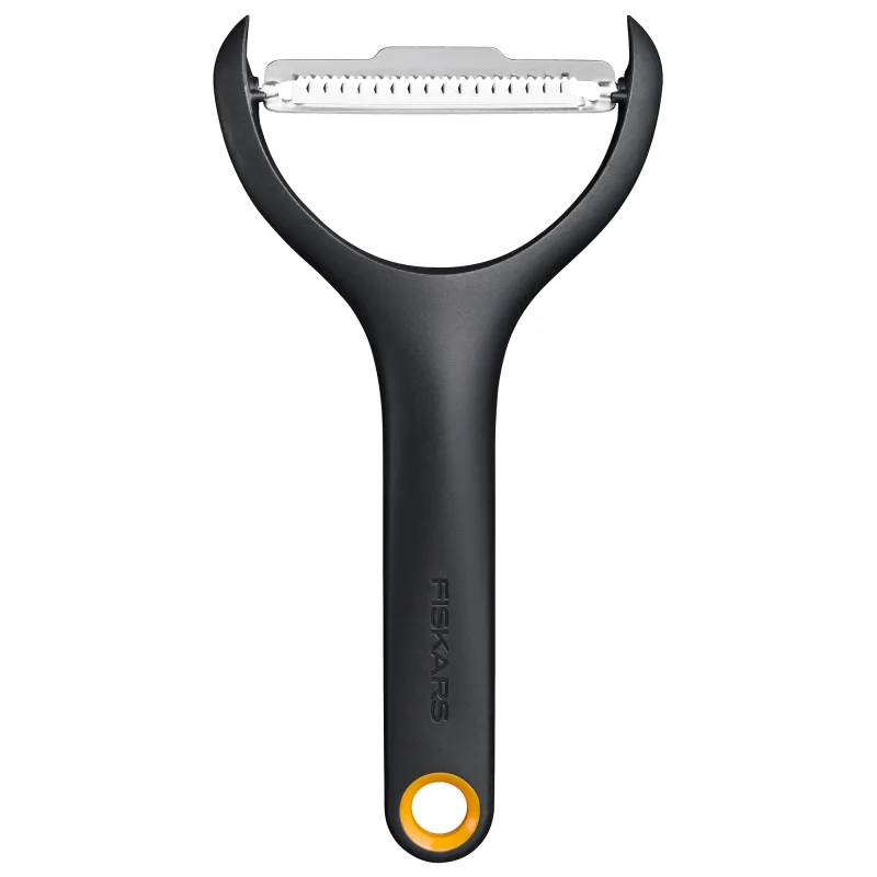 Fiskars Functional Form julienneskræller 15 cm, sort/orange