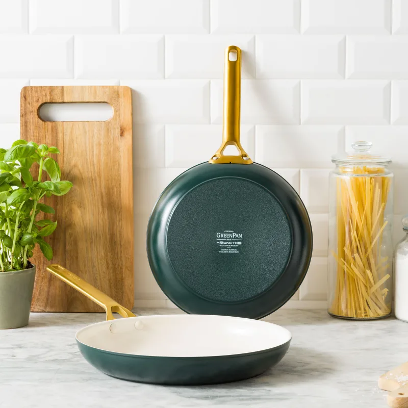 Greenpan Padova stegepandesæt 20 + 26 cm, pine green