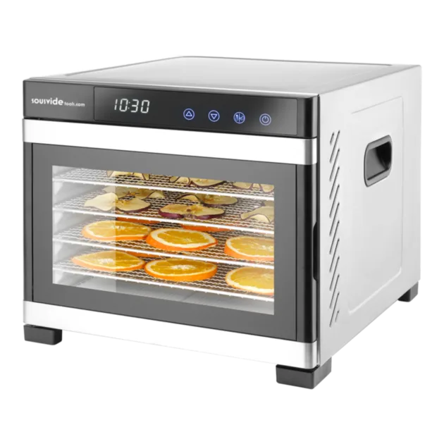 SousVideTools® Dehydrator m. 6 bakker (Rustfri stål)
