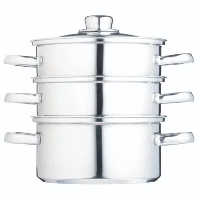 Kitchencraft Three Tier Dampkoger 16 cm, 3 lag