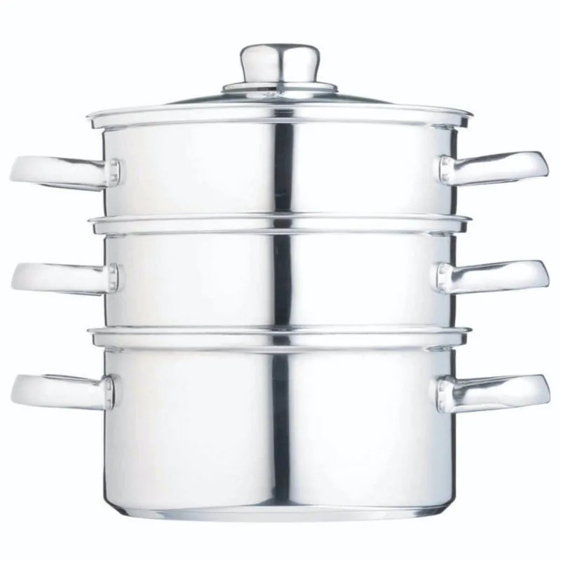 Kitchencraft Three Tier Dampkoger 16 cm, 3 lag