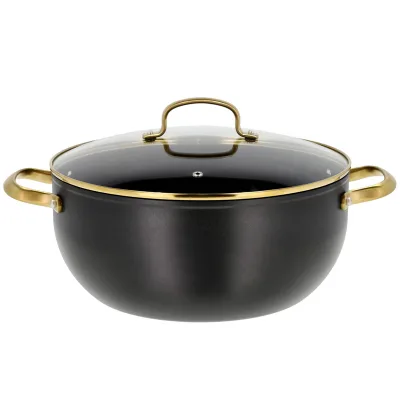 Holm Brasserie stegegryde 8 liter, sort