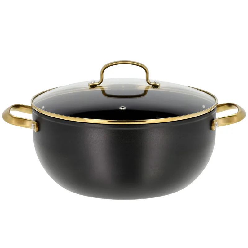Holm Brasserie stegegryde 8 liter, sort