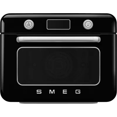 Smeg COF01BLEU Fritstående dampovn, sort
