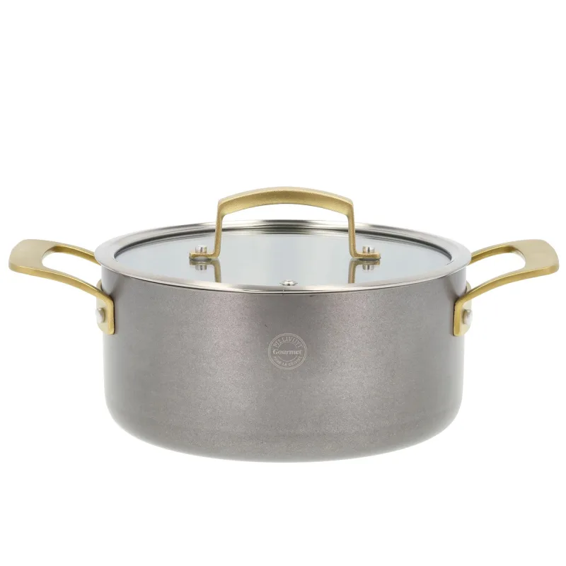 Pillivuyt Durance gryde med låg 2,9 liter 20 cm, rustfrit stål