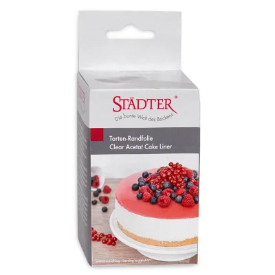 Städter Transparent kagekantsfolie 10 cm x 20 m