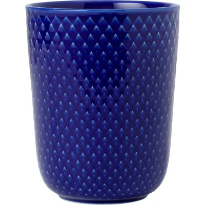 Lyngby porcelæn Rhombe Krus 33 cl Mørkeblå
