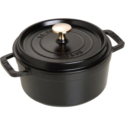 Staub La Cocotte Rund cocotte 18cm. 1,7 liter, sort