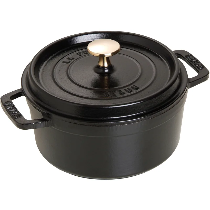 Staub La Cocotte Rund cocotte 18cm. 1,7 liter, sort