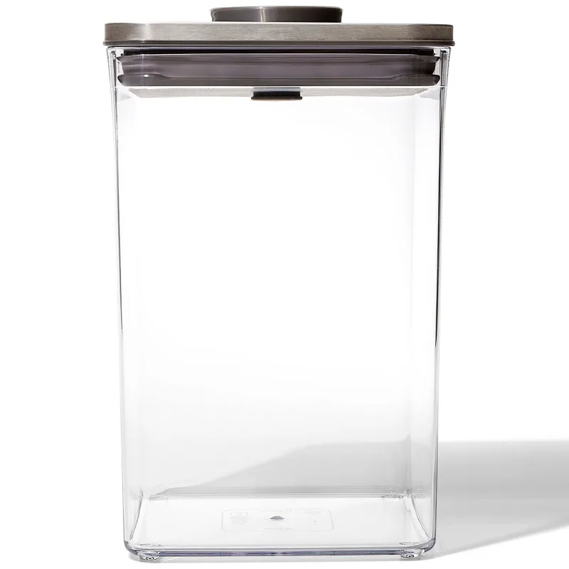 Oxo POP Firkantet Steel Beholder, 4,2 liter