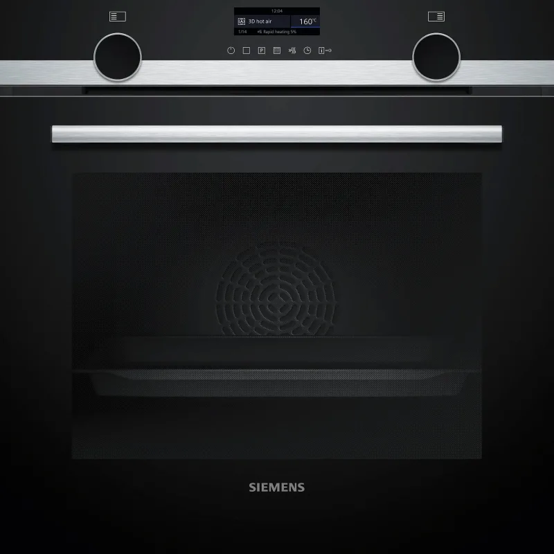 Siemens HB579GBR3 iQ500 indbygningsovn, rustfrit stål