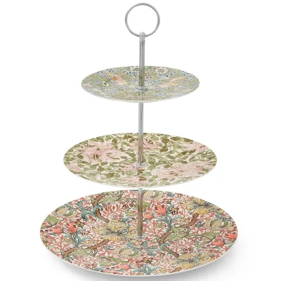 Spode Kagefad, strawberry thief/honeysuckle/golden lily