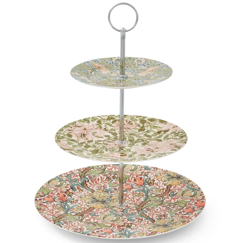 Spode Kagefad, strawberry thief/honeysuckle/golden lily