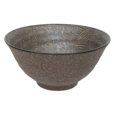 Tokyo design studio Minoyaki ramenskål, bronze matt