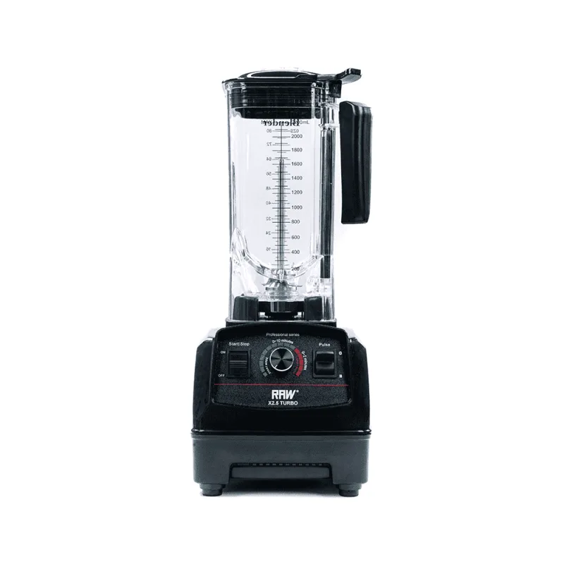 RAW Blender X 2,5 Turbo 2.5HP 2.2L 1800W (Sort)