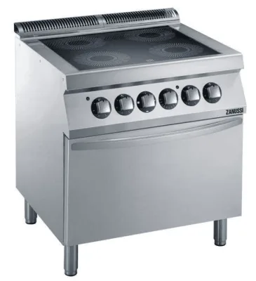 Glaskeramisk komfur 4 kogezoner elektrisk ovn EVO 700  Zanussi