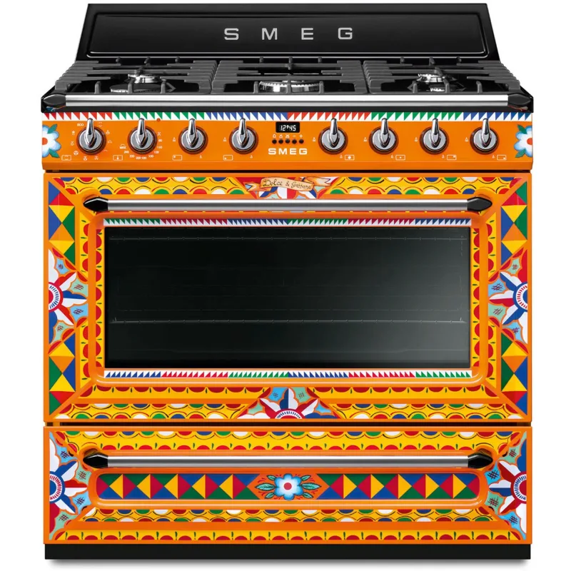 Smeg Gaskomfur Dolce & Gabbana Divina Cucina TR90DGC9 90 cm