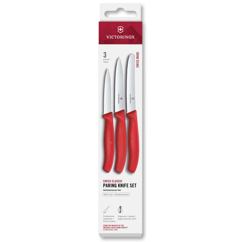 Victorinox Swiss Classic urteknive 3-pak, rød