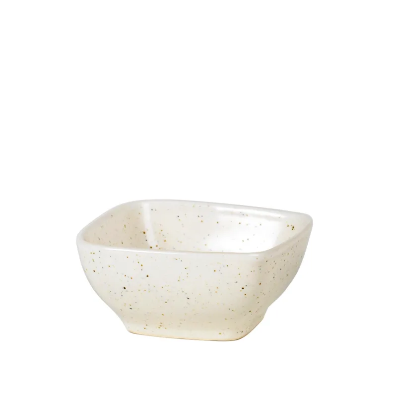 Broste Nordic Vanilla firkantet skål 8 cm