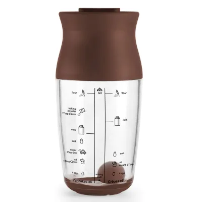 Lékué Shaker pandekagemixer, brun