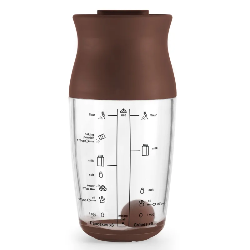 Lékué Shaker pandekagemixer, brun