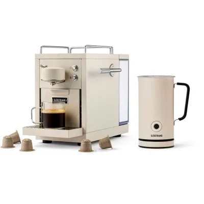 Sjöstrand coffee Sjöstrand The Original 2 Kapselmaskine, beige - inkl. mælkeskummer