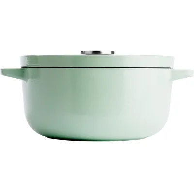 Kitchenaid Støbejernsgryde 22 cm/3,3 liter, pistachio