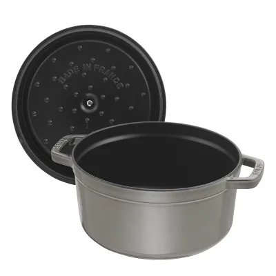 Staub La Cocotte rund støbejernsgryde 16 cm / 1,2 l, grafitgrå