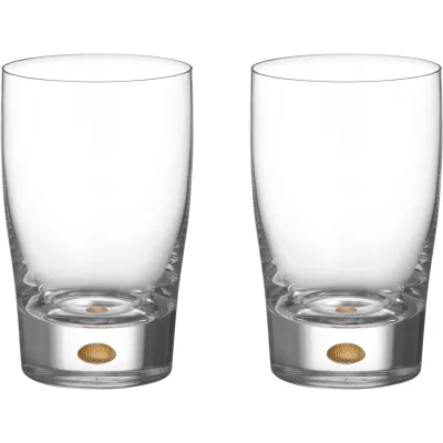 Orrefors Intermezzo tumbler glas 25 cl 2-pak, guld
