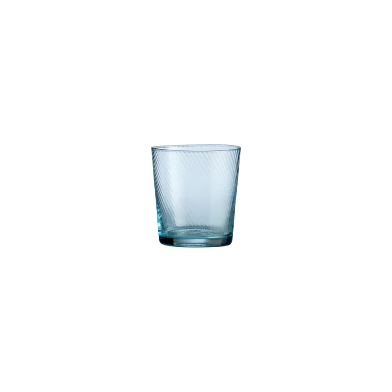 Raw Unique Swirl vandglas - Lyseblå