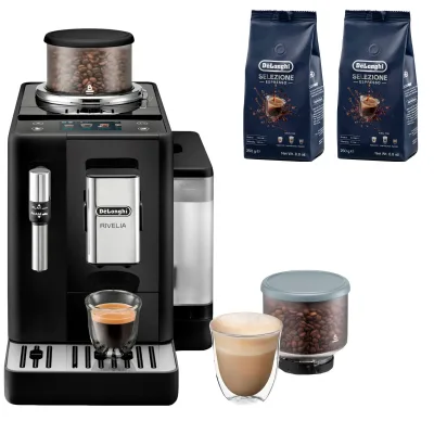 Delonghi Rivelia Automatisk kaffemaskine & 2 stk kaffebønner DLSC600