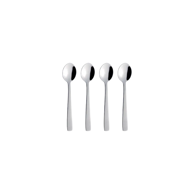 Raw teske 4-pak - Blank stål