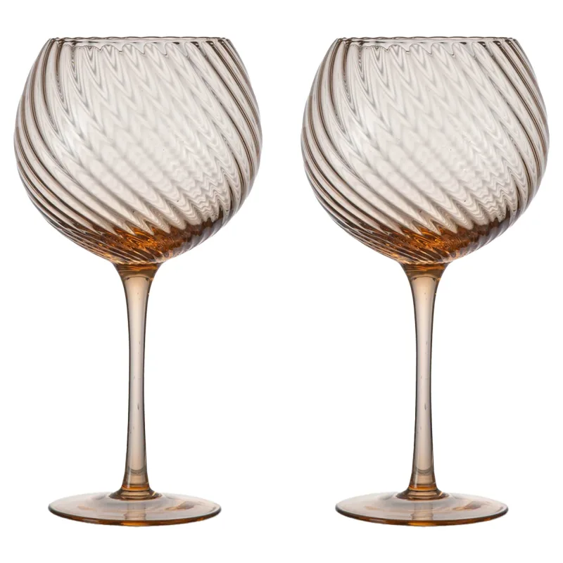Byon Opacity vinglas 47 cl, peach, 2-pack