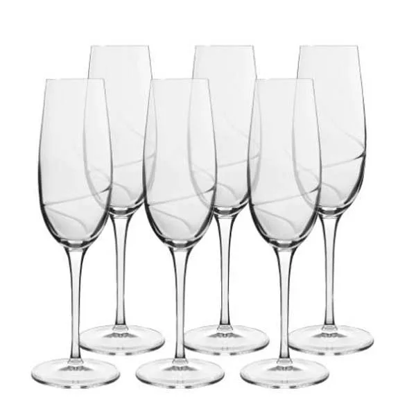 Luigi Bormioli Aero Champagneglas - 6 stk.