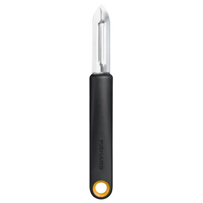 Fiskars Functional Form skræller med fast blad, sort/orange