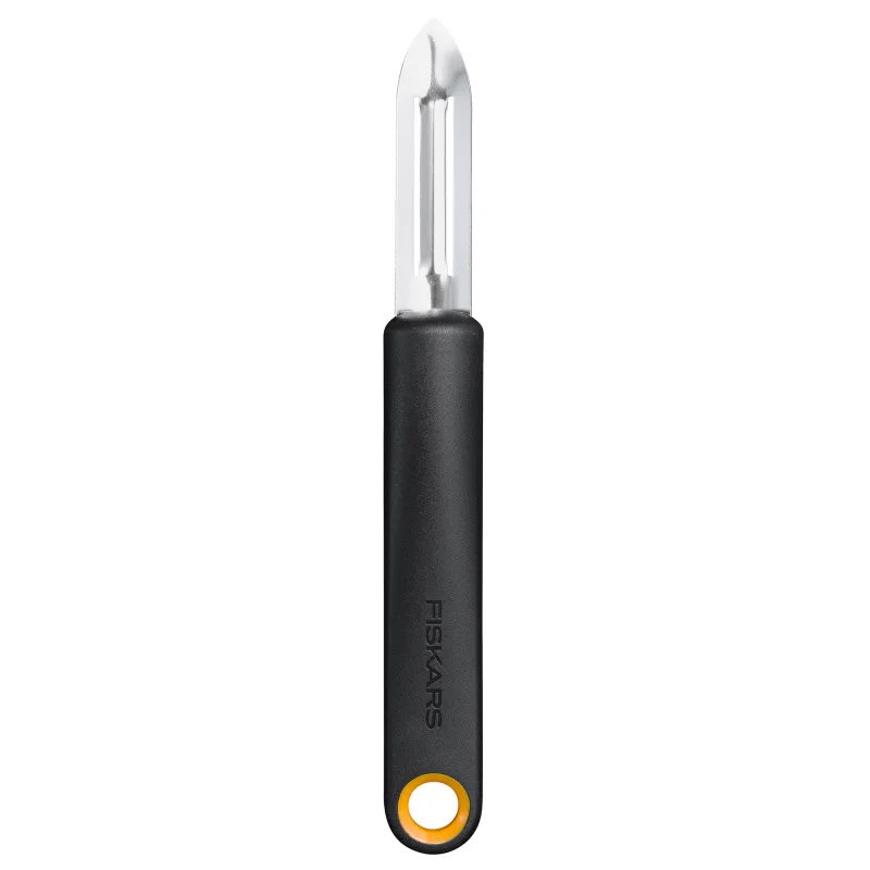 Fiskars Functional Form skræller med fast blad, sort/orange