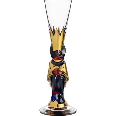 Orrefors Nobel snapseglas 4 cl, guld