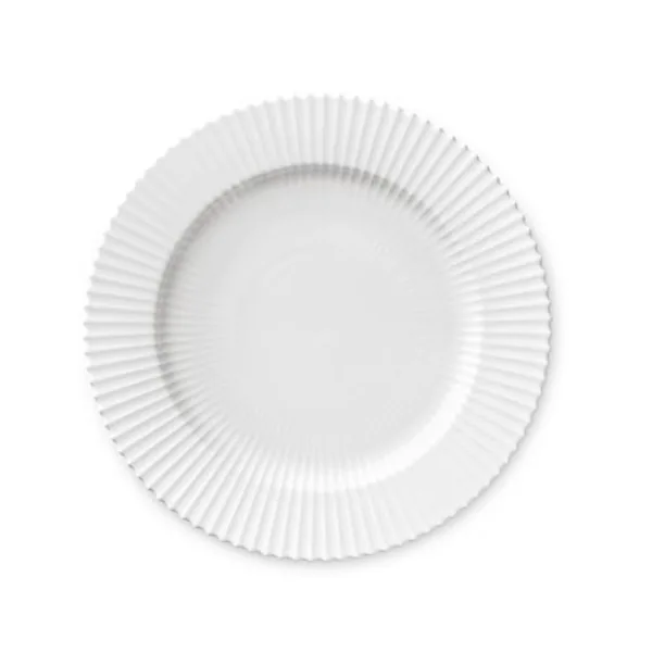 Lyngby Tallerken - Ø27cm. Hvid