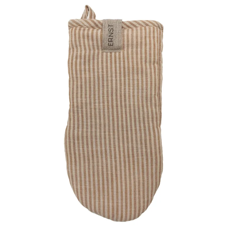 Ernst Ovnhandske stribet, karamel/beige