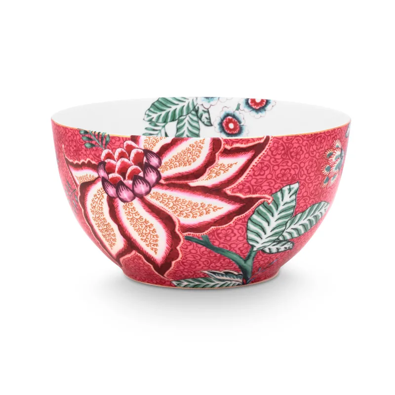 PIP Studio Flower Festival skål 15 cm, rosa