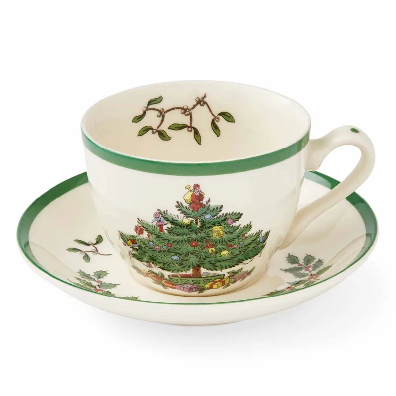 Spode Christmas Tree tekop med underkop