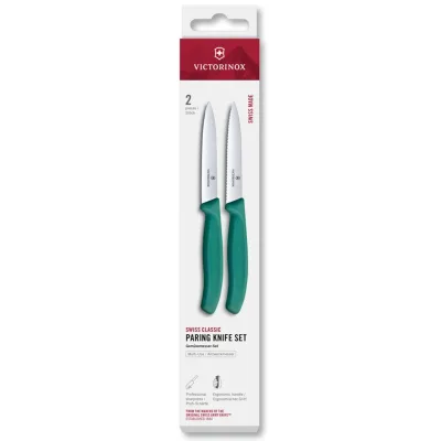 Victorinox Swiss Classic urtekniv og tomatkniv 10 cm, grøn