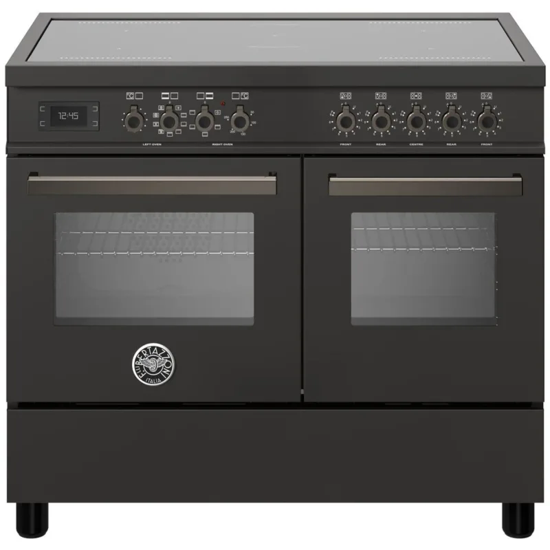 Bertazzoni PRO105I2ECAT Professional induktionskomfur med dobbeltovn, 100 cm, sort