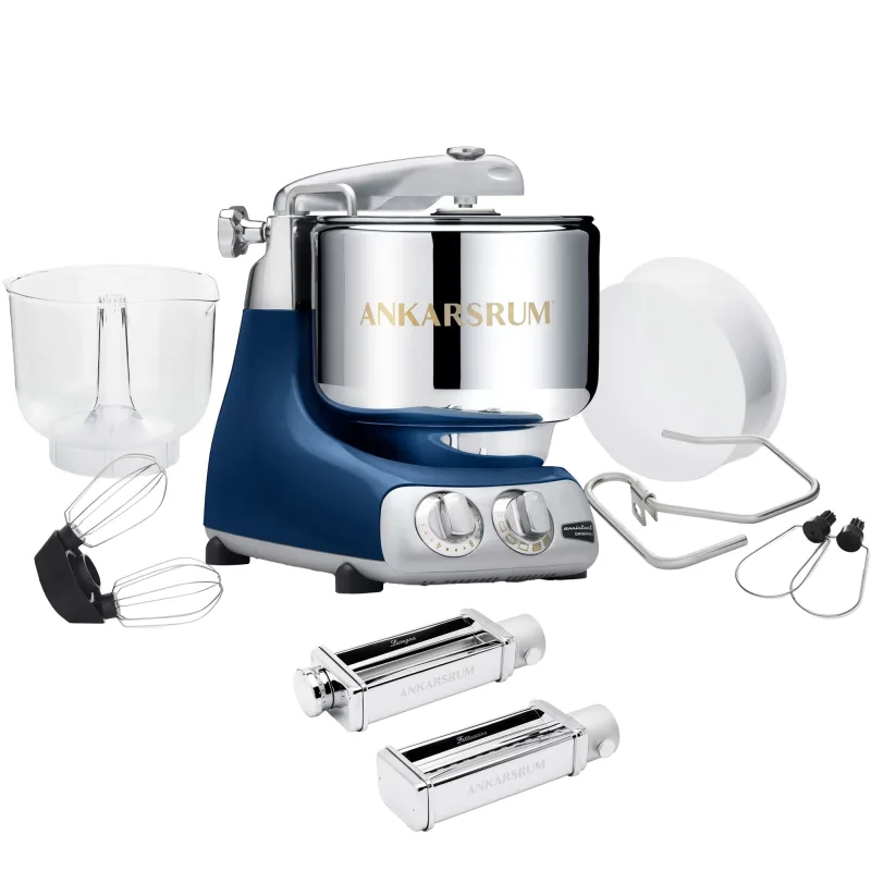 Ankarsrum Assistent Original AKM 6230 køkkenmaskine og pastakit, ocean blue