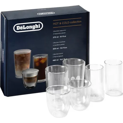 Delonghi Dobbeltvæggede glas, 6-pak