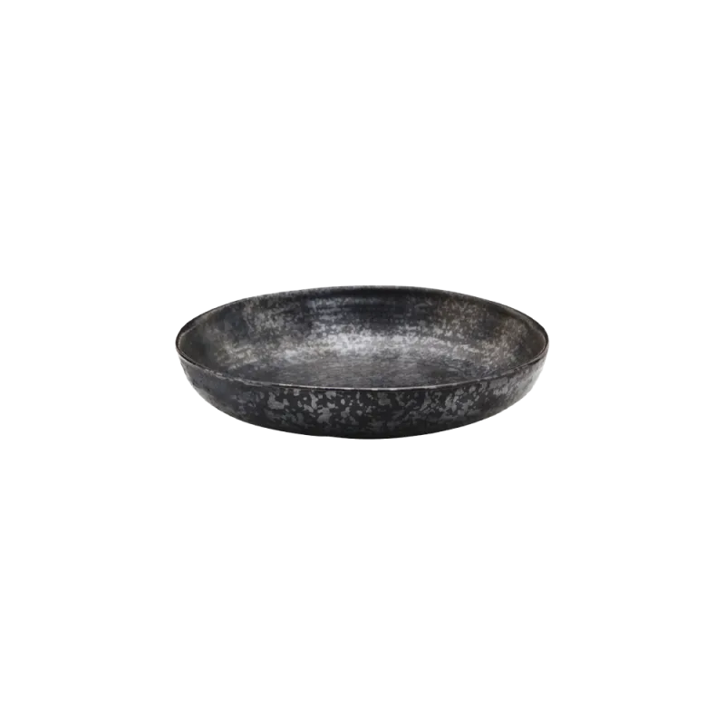 Pion dyb tallerken Ø19 cm - Sort/brun