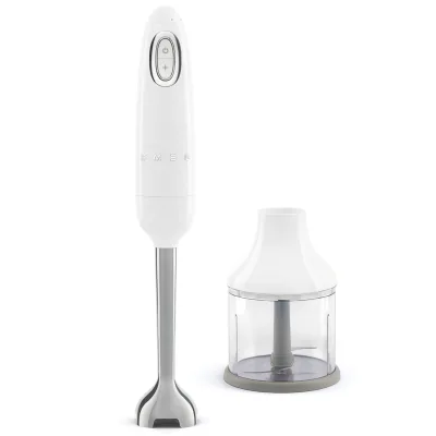 Smeg HBF00WHEU stavblender med hakker, hvid